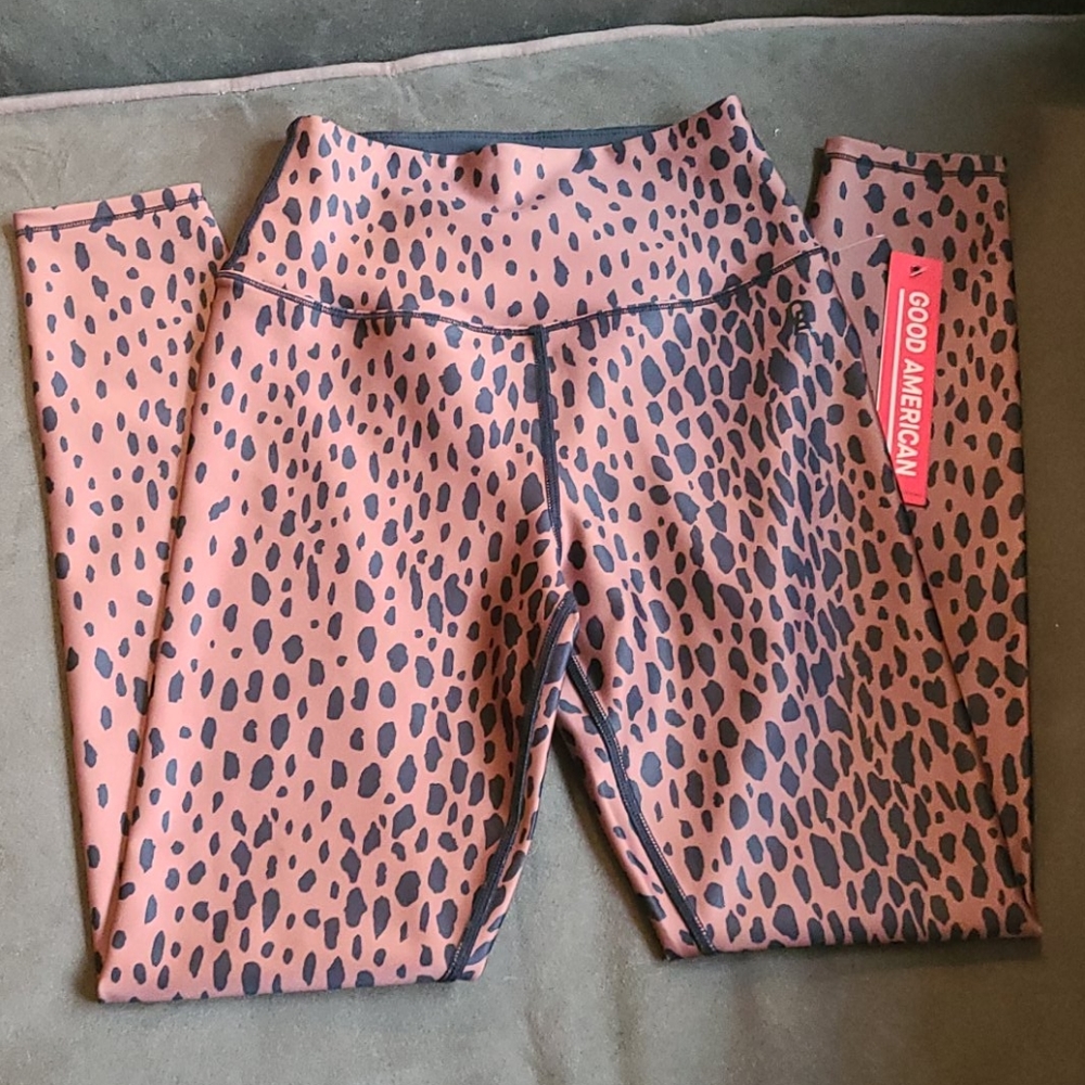 Good American Cheetah Leggings Size 0 NWT